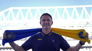 <p>KEANE'S TERMS: Former Ireland soccer great Robbie Keane poses for photographers in Tel Aviv, Israel. Keane has been hired to coach Israeli soccer club Maccabi Tel Aviv. Pic: AP Photo/Ariel Schalit</p>