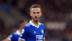 <p>TERMS AGREED: Tottenham are closing in on the signing of James Maddison with the Leicester midfielder set to undergo a medical on Wednesday. Pic: Tim Goode/PA Wire.</p>