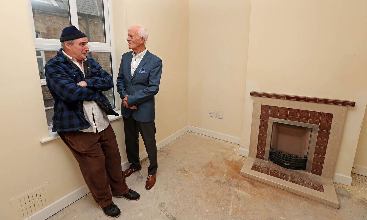 John O'Donnell with Paddy O'Brien, elderly rights campaigner.