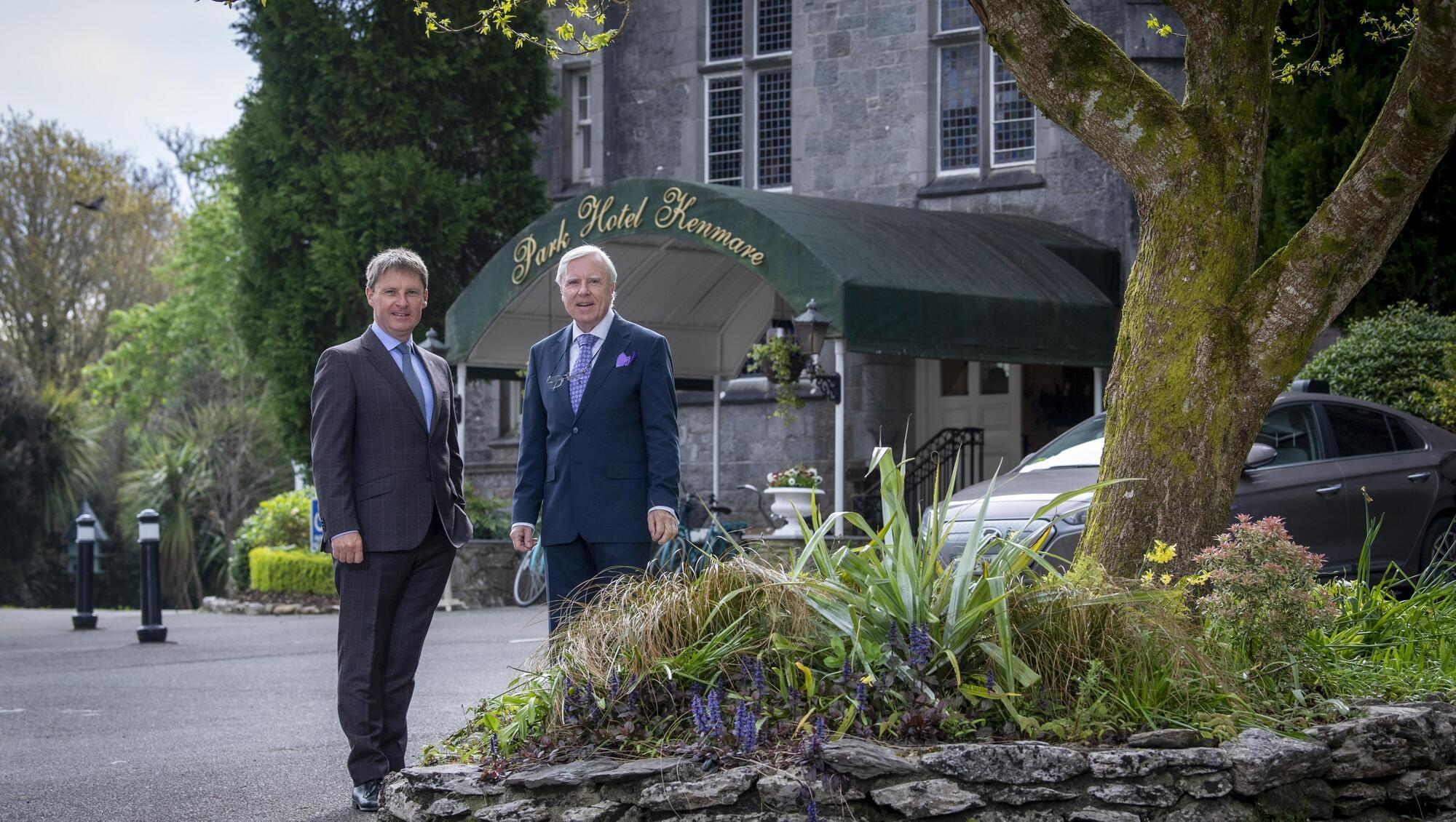 Going, going....Brothers John and Francis Brennan at the Park Hotel Kenmare, due to be sold post-July 6 'best and final bids', along with The Lansdowne. Local, Irish, US, Asian and other international  interest has been shown says CBRE's John Hughes