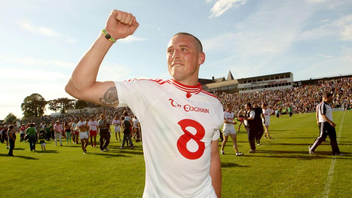 Kerry's Kieran Donaghy in a Tyrone jersey.
