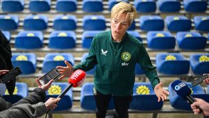 <p>BIG CALLS: Vera Pauw speaking, at the UCD Bowl in Dublin, after announcing her squad. Photo by Stephen McCarthy/Sportsfile</p>