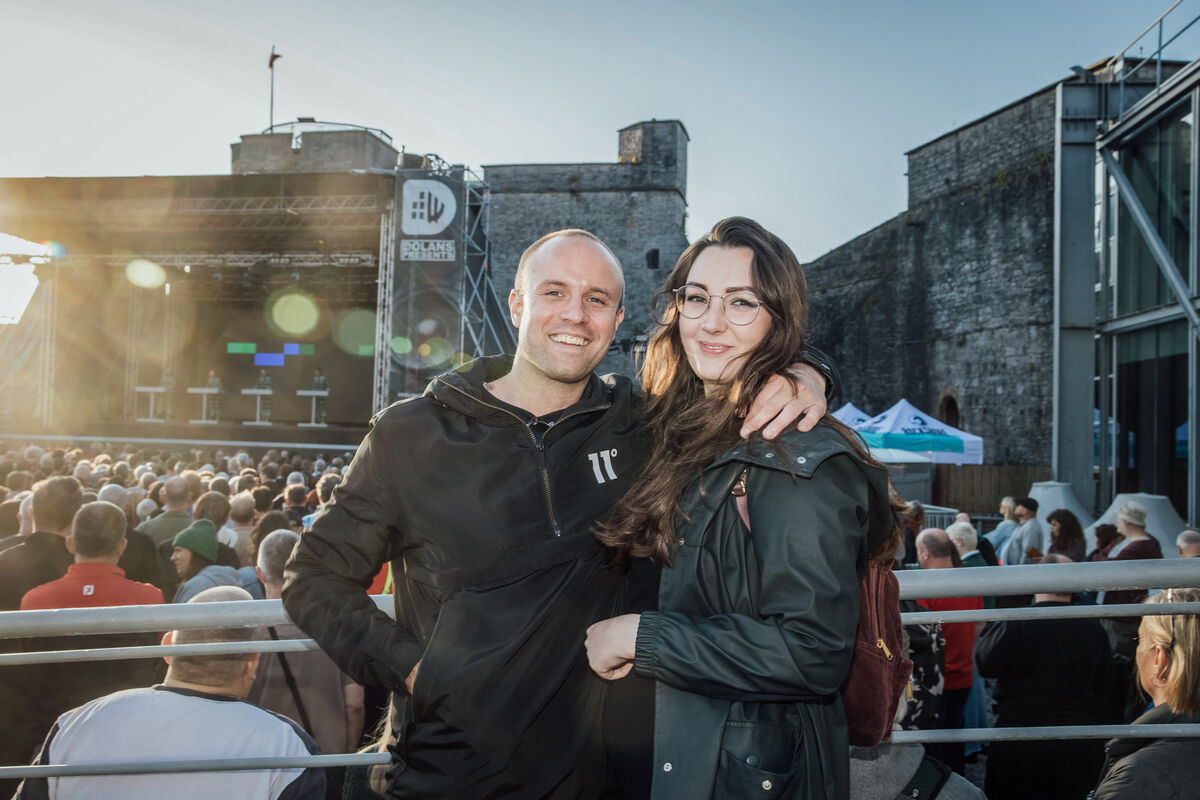 Maxim Erbez and Amy Richardson at Kraftwerk at King John's Castle, Limerick, on Wednesday. Pictures: Brian Arthur Maxim Erbez and Amy Richardson at Kraftwerk at King John's Castle, Limerick, on Wednesday. Pictures: Brian Arthur