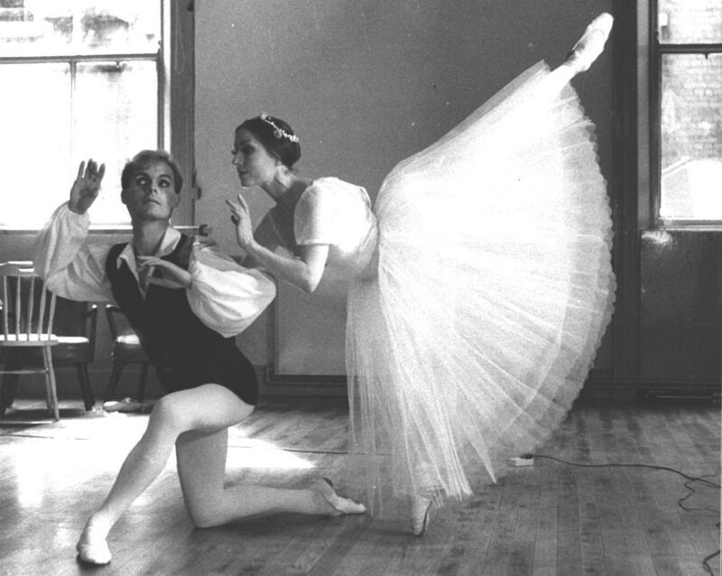 Roy Galvin was Ireland’s first ever male ballet star. Here seen with dancer Joanne Banks at the launch of his Pas De Deux Dance Company in 1984.