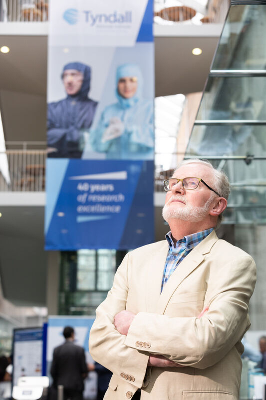 Professor Gerry Wrixon, pictured at the July 2022 launch of the Wrixon Research Excellence bursaries to celebrate the 40th anniversary of the Tyndall National Institute.