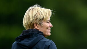 <p>Republic of Ireland manager Vera Pauw during a training session at UCD Bowl in Dublin. Photo by Stephen McCarthy/Sportsfile</p>