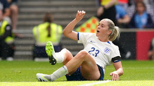 <p>NEW CHALLENGE: England's Alessia Russo reacts after a missed chance during a Women's international friendly match at Stadium MK, Bletchley. Pic:: Martin Rickett/PA Wire.</p>