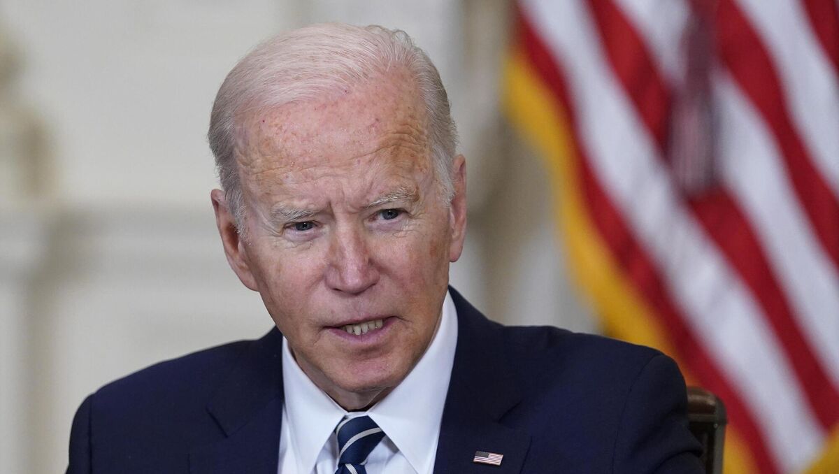 President Joe Biden speaks during a meeting with Inspectors General in the State Dining Room of the White House in Washington, Friday, April 29, 2022. (AP Photo/Susan Walsh) President Joe Biden speaks during a meeting with Inspectors General in the State Dining Room of the White House in Washington, Friday, April 29, 2022. (AP Photo/Susan Walsh)