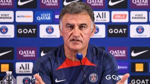 <p>TIME UP: Former Paris-Saint-Germain (PSG) head coach Christophe Galtier. Pic: Getty </p>