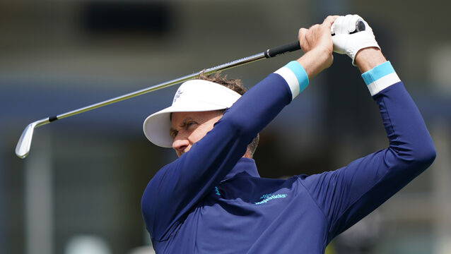 Majesticks GC’s Ian Poulter during preview day of the LIV Golf League at the Centurion Club, Hertfordshire (Joe Giddens/PA)