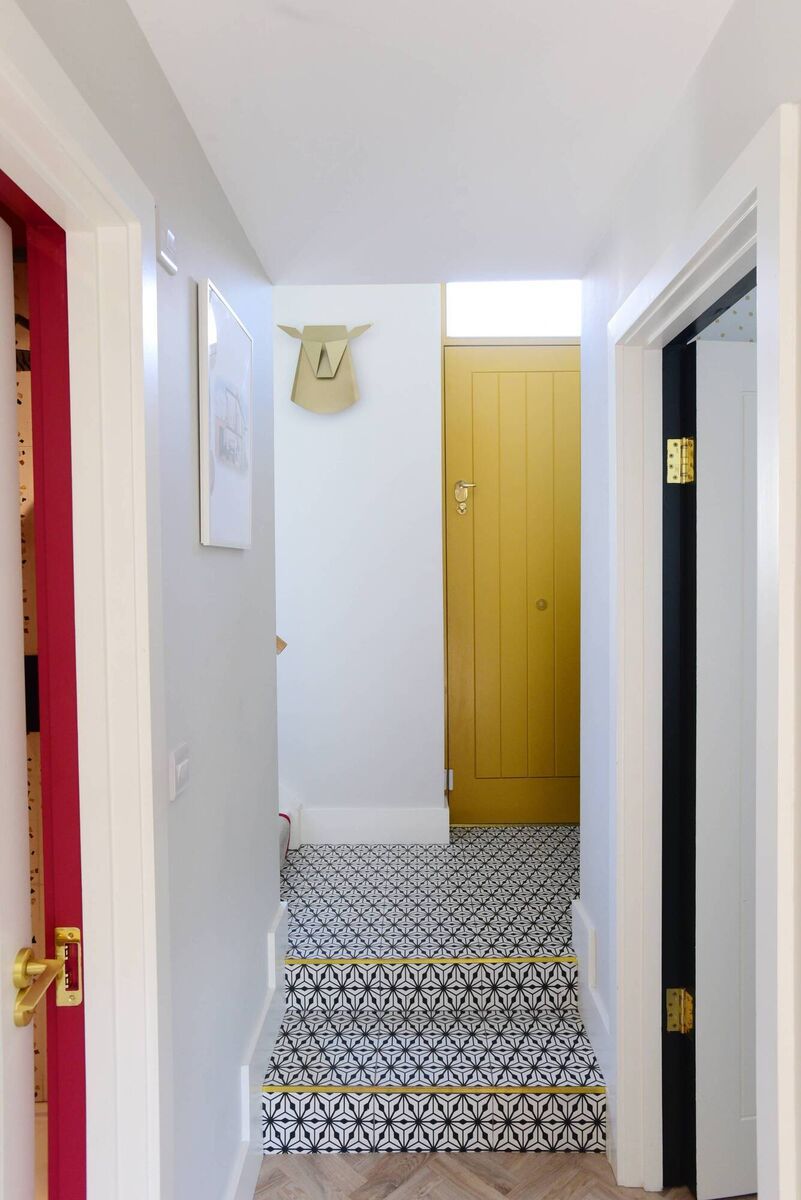 The hallway in Jennifer's home.