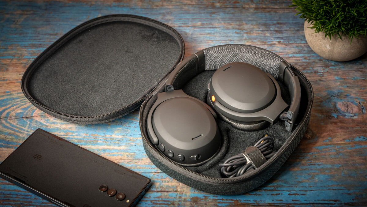 The Skullcandy Crusher ANC 2 come with a 3.5mm audio cable. Picture: Noel Campion.