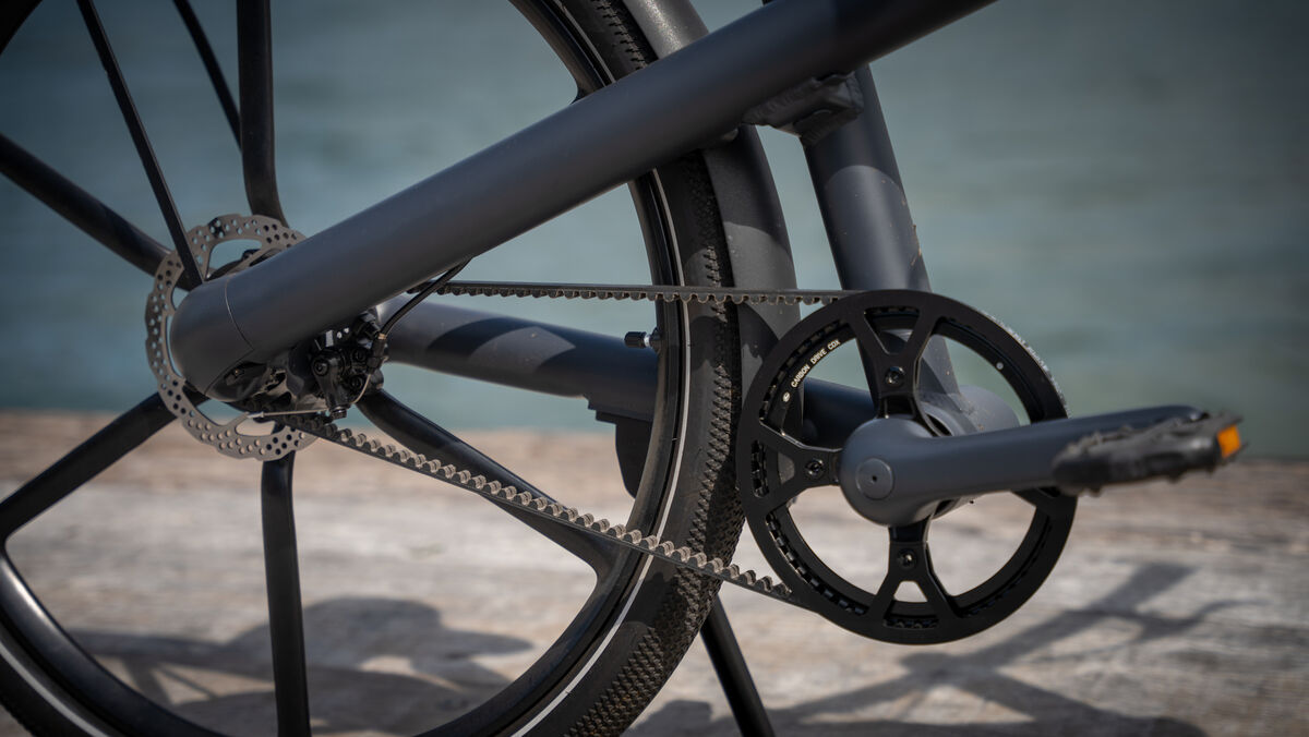 The Uni4 uses a rear hub motor. Picture: Noel Campion.