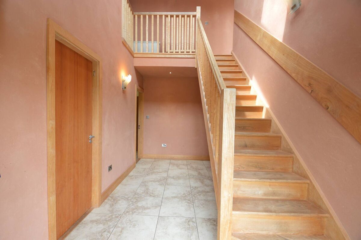 Clay plaster used inside