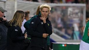 <p>THINKING TIME: Republic of Ireland head coach Vera Pauw during an international friendly match at Tallaght Stadium, Dublin. Pic: Brian Lawless/PA Wire.</p>
