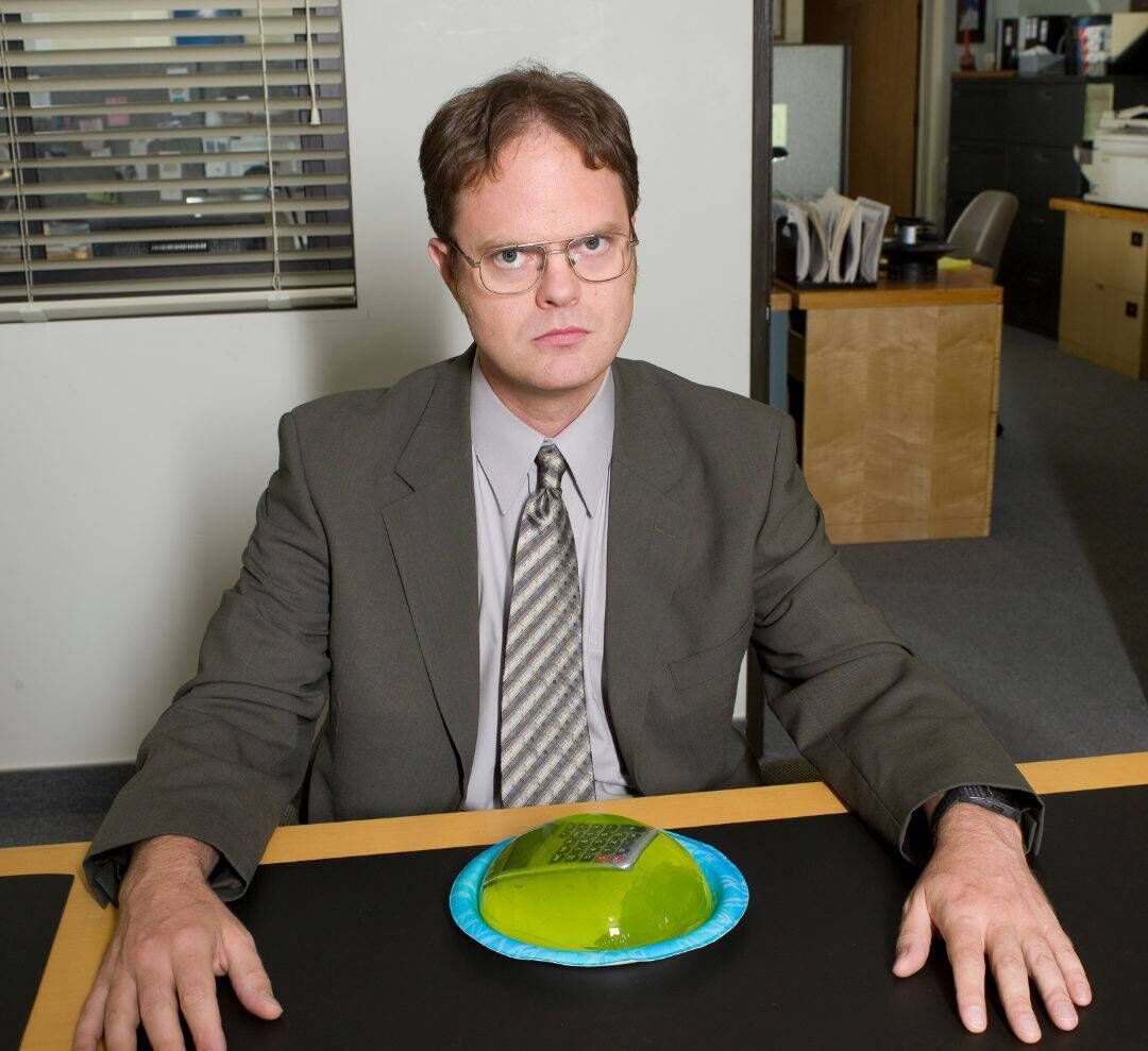 Rainn Wilson as the acerbic Dwight Schrute, in the US edition of The Office