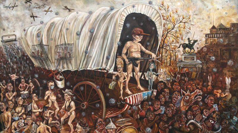 A detail from Epiphany, by Rita Duffy. A detail from Epiphany, by Rita Duffy.