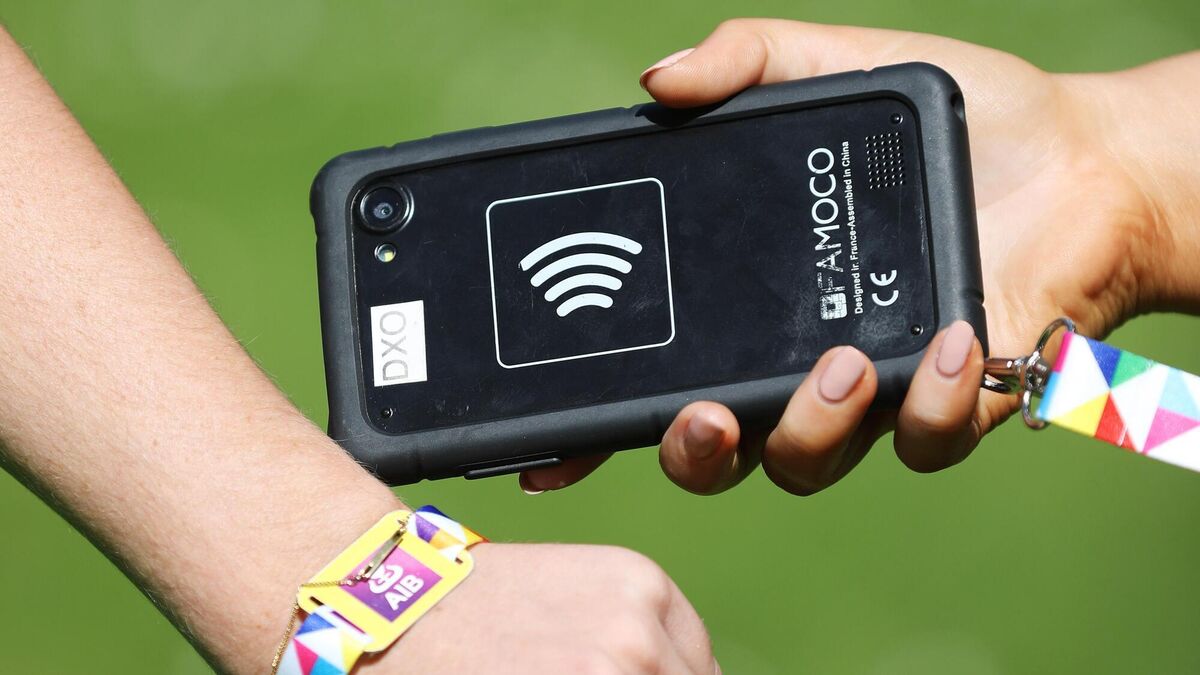 I'm with the band: Kaleidoscope festivalgoers first paid onsite vendors using the Tappy wristband in 2019 when the Wicklow festival's organisers first rolled it out. File picture: Julien Behal I'm with the band: Kaleidoscope festivalgoers first paid onsite vendors using the Tappy wristband in 2019 when the Wicklow festival's organisers first rolled it out. File picture: Julien Behal