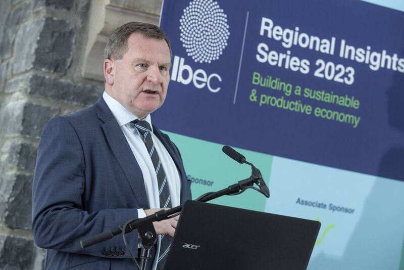 Ibec CEO Danny McCoy at Mount Juliet Hotel in Kilkenny as part of its Regional Insights Series. Picture: Julien Behal