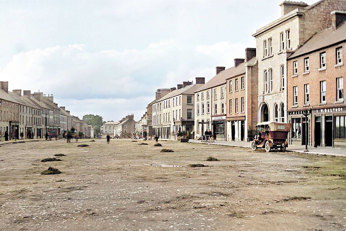 The town of Carrickmacross in the late 1800s.