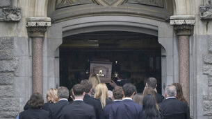 The parents of one of two Dublin school leavers who died on a Greek island holiday have paid tribute to their ‘fabulous son’ at his funeral (Niall Carson/PA)