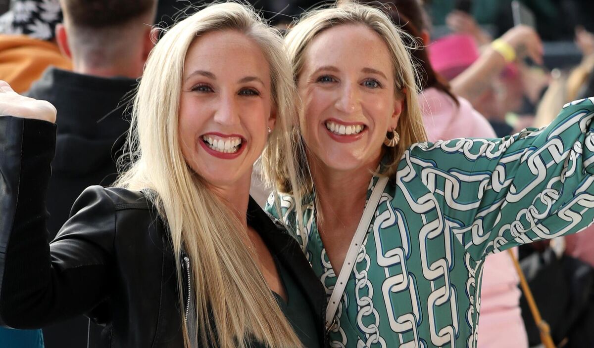 Linda and Susie Morrisroe, just before gig time at Thomond Park. Pic: Sasko Lazarov/Photocall Ireland