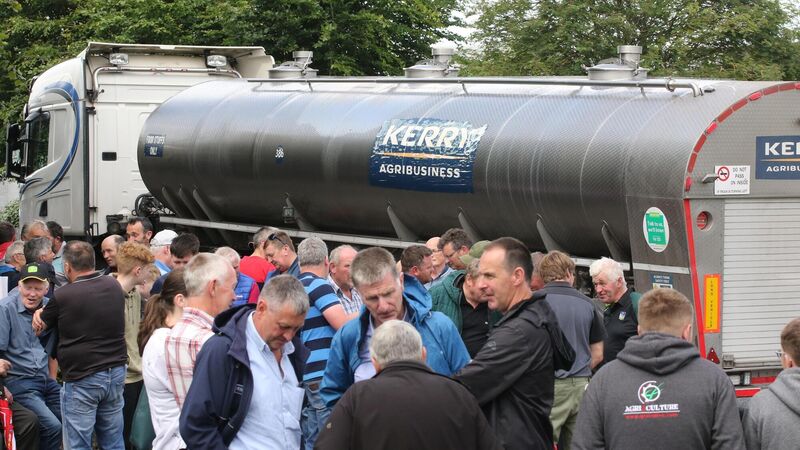 Kerry Group suppliers 'continuing the campaign' for increased milk price with protest in Tralee 