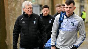 <p>KEY ROLE: Former Ard Stiúrthóir of the GAA Paraic Duffy, left, arrives before the Allianz Football League Division 1 match against Galway at Pearse Stadium in Galway. Pic: Seb Daly/Sportsfile</p>