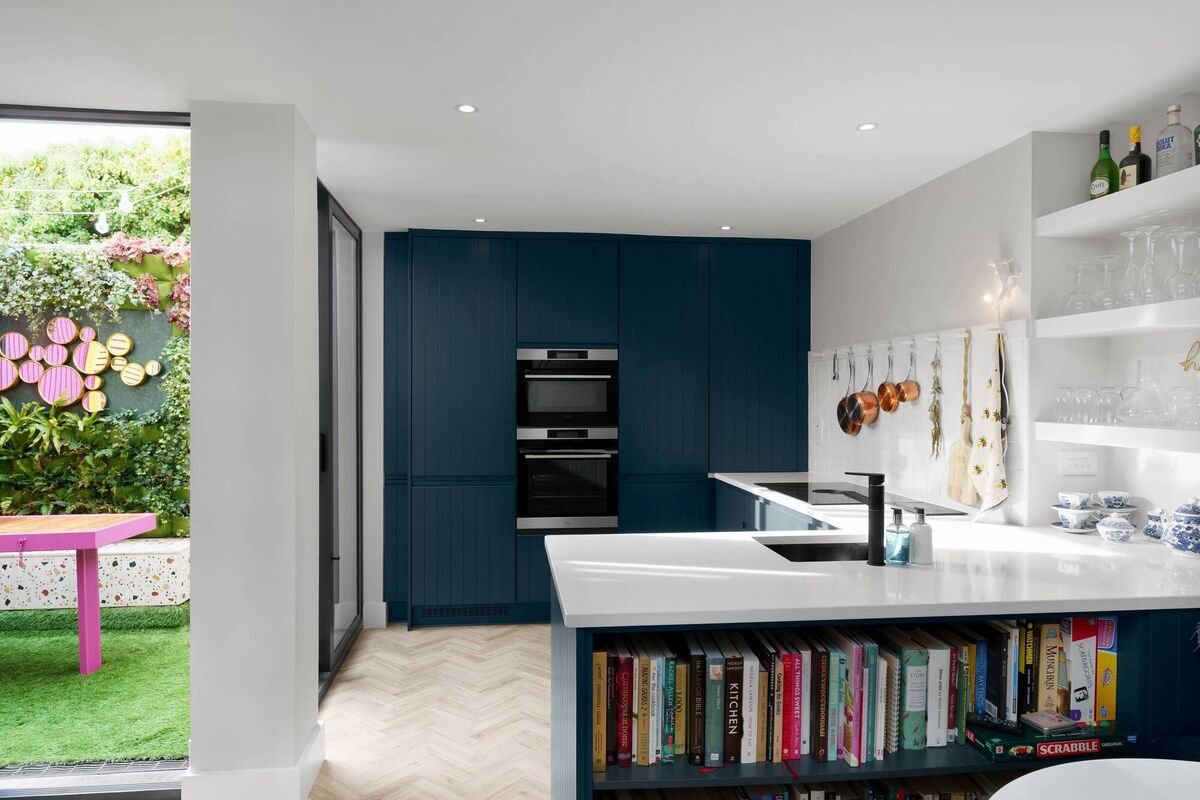 Jennifer's open-plan kitchen. Picture: Joe McCallion