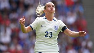 <p>ONE TO WATCH: England's Alessia Russo during a women's international friendly. Pic: Martin Rickett/PA Wire</p>