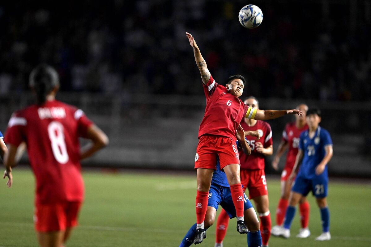 IMPORTANT GOALS: Tahnai Annis is an attacking midfielder and has a habit of scoring important goals. Pic: JAM STA ROSA / AFP