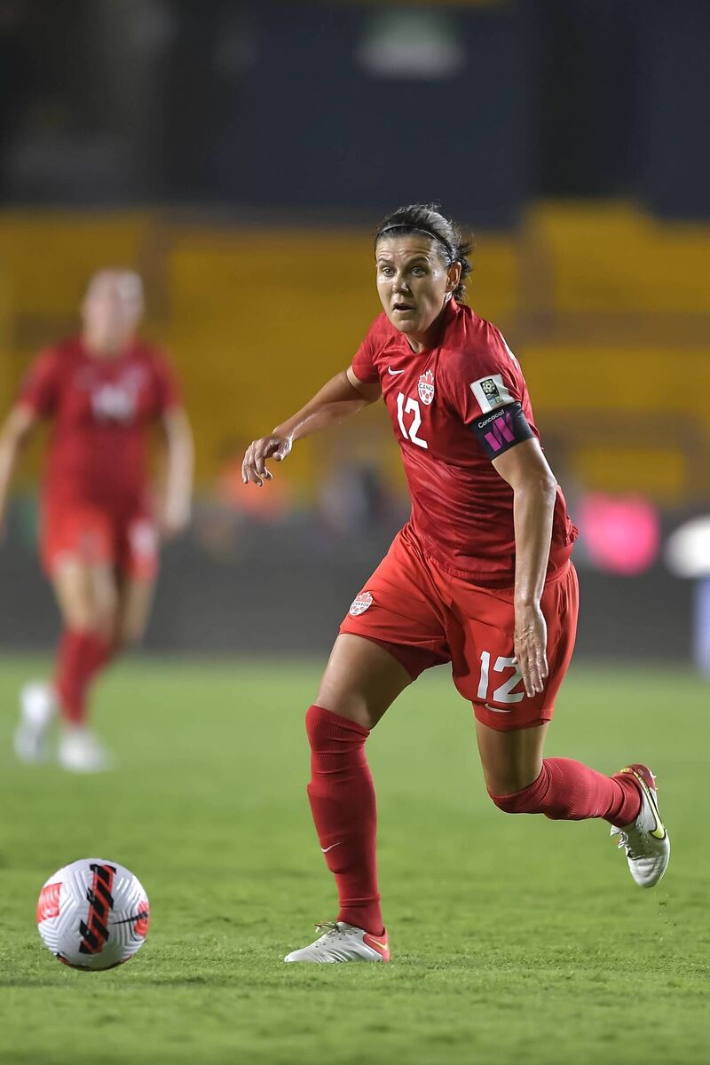 STILL GOING STRONG: Christine Sinclair is still going strong for Canada as the 40-year-old is hoping to add to her 190 goals for her country. Pic: Azael Rodriguez/Getty Images