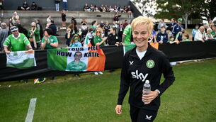 <p>BELIEF: Manager Vera Pauw after addressing supporters ahead of a Republic of Ireland open training session at Meakin Park in Brisbane, Australia, ahead of the start of the Fifa Women's World Cup 2023. Pic: Stephen McCarthy/Sportsfile</p>