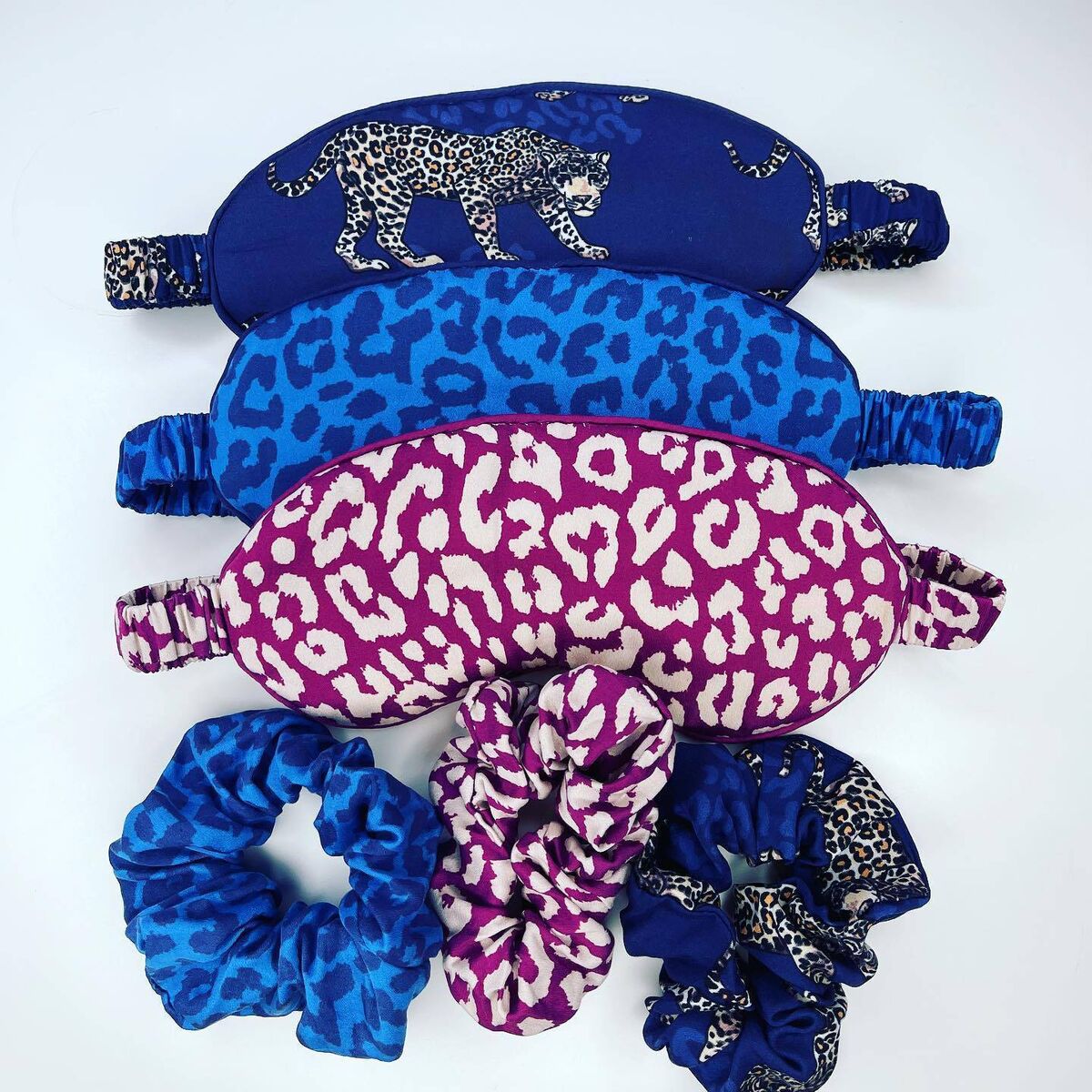 Organic bamboo eye masks, €20 and scrunchies, €8, Zzzana