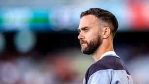 <p>CHARISMATIC: Down manager Conor Laverty during the Tailteann Cup Semi-Final match between Down and Laois. Pic: Michael P Ryan/Sportsfile</p>
