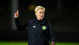 <p>FINE DETAILS: Manager Vera Pauw during a Republic of Ireland women training session at Meakin Park in Brisbane. Picture: Stephen McCarthy/Sportsfile</p>