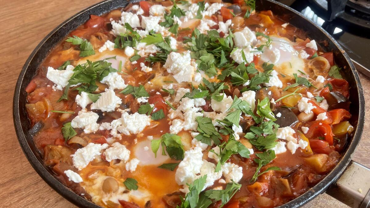 Harissa and Butter-Bean Shakshuka