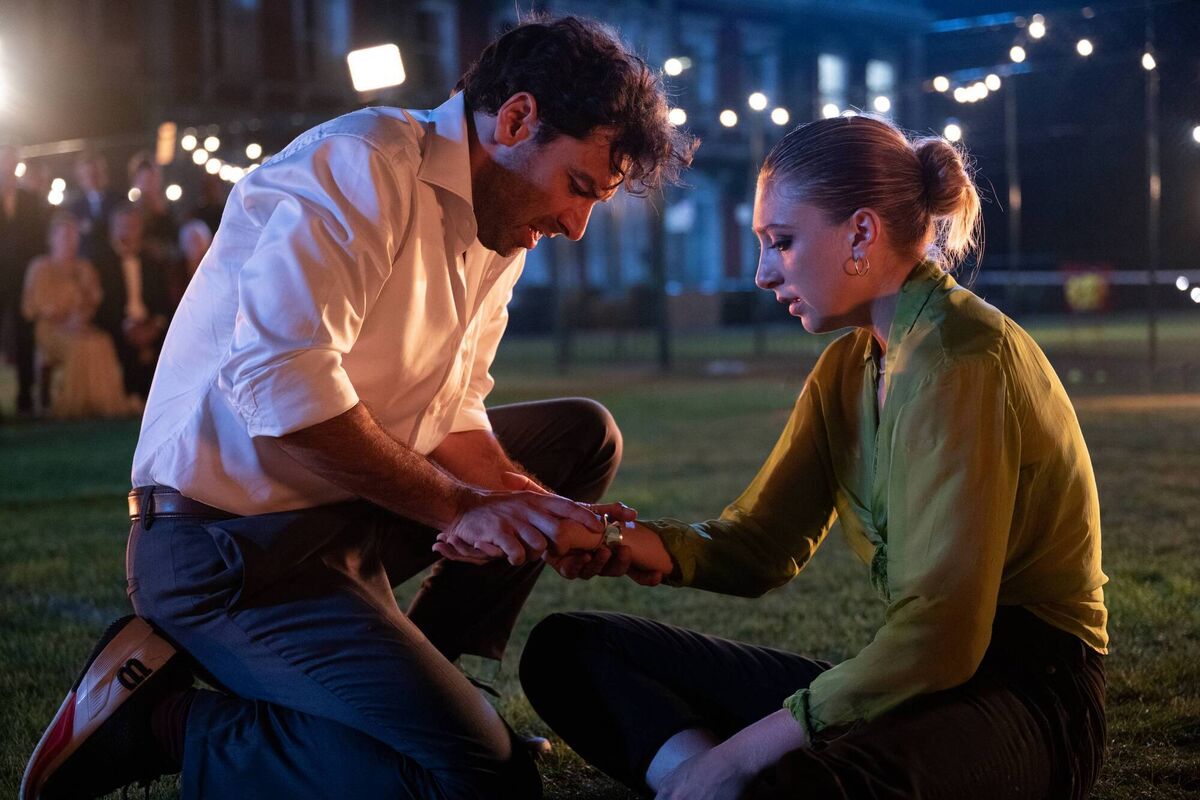 Aidan Turner and Ella Lily Hyland in Fifteen Love