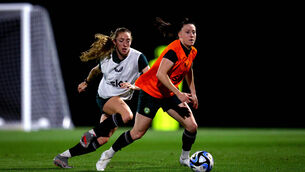 <p>TUNE UP: Megan Connolly and Lucy Quinn are put through their paces at Meakin Park, Brisbane. Picture: INPHO/Ryan Byrne</p>