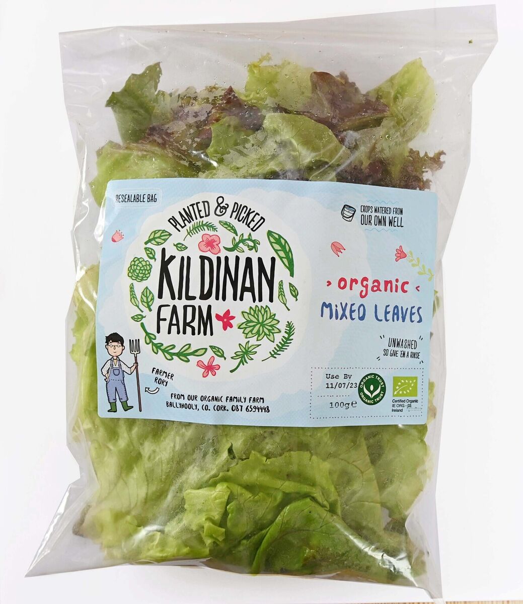 Kildinan Farm packaged salad.