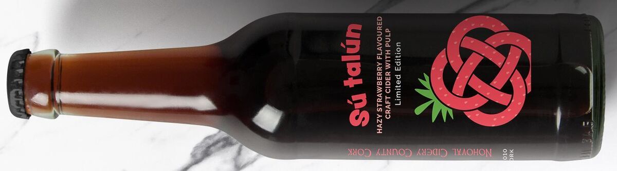 Stonewell Sú Talún Strawberry &amp; Apple Cider, 5.5% ABV, 330ml - €4.49