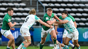 <p>DRIVING FORCE: Pic: Paddy McCarthy believes ambition to be the world’s best is the driving force behind his team’s progress to this evening’s World Rugby Under-20 Championship final. ©INPHO/SteveHaagSports/Darren Stewart</p>