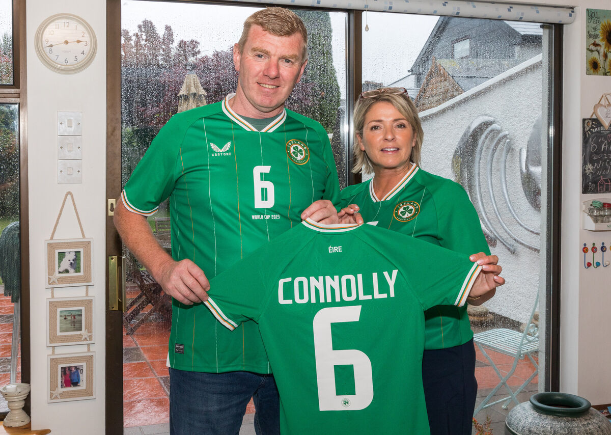 Parents of Megan Connolly, Michael and Freda with thier daughter Megan's international shirt at their home in Capwell, Cork. Pic: David Creedon Parents of Megan Connolly, Michael and Freda with thier daughter Megan's international shirt at their home in Capwell, Cork. Pic: David Creedon