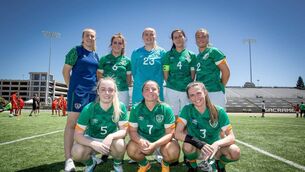 <p>LAST FOUR: Ireland squad that is set to compete in Ladies Homeless World Cup semi-finals. Pic credit: Sean Kavanagh.</p>
