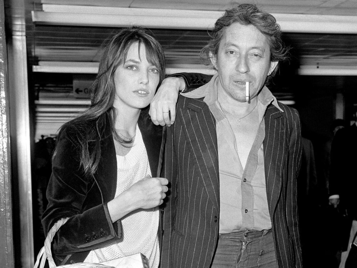 File photo dated 25/04/77 of Jane Birkin with husband Serge Gainsbourg at London's Heathrow Airport after arriving from Paris. Picture: PA/PA Wire File photo dated 25/04/77 of Jane Birkin with husband Serge Gainsbourg at London's Heathrow Airport after arriving from Paris. Picture: PA/PA Wire