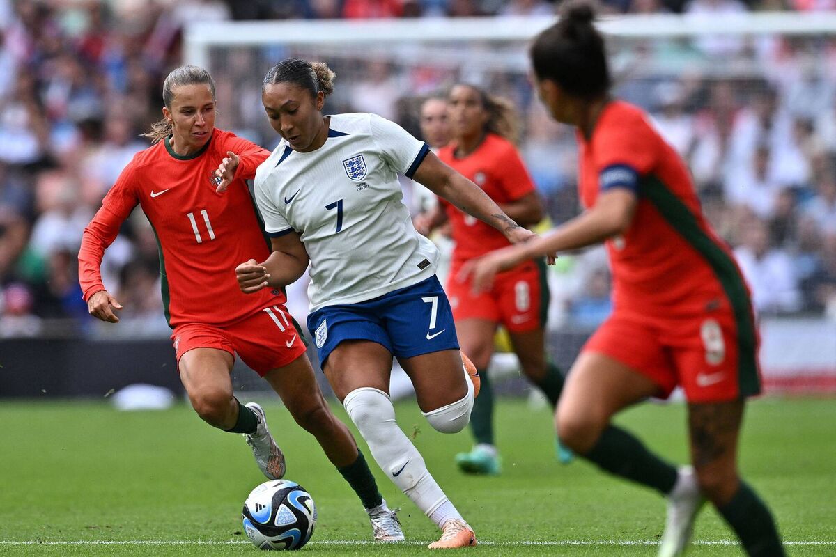 England's striker Lauren James is a powerful right-sided forward who has shown mental resilience to get through a run of serious injuries early in her career. Pic: Ben Stansall/AFP