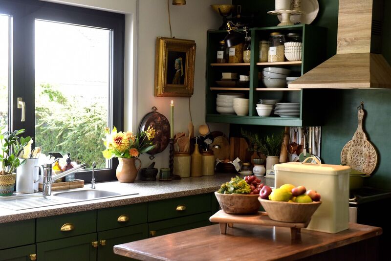 The kitchen in Sarah Twigg-Doyle's home.  The kitchen in Sarah Twigg-Doyle's home. Â