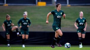 <p>STILL GOING STRONG: Niamh Fahey during Ireland training. Pic: INPHO/Ryan Byrne</p>