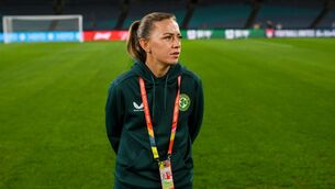<p>KEY BATTLE: Katie McCabe during a Republic of Ireland stadium familiarisation at Stadium Australia in Sydney, Australia. Photo by Stephen McCarthy/Sportsfile</p>
