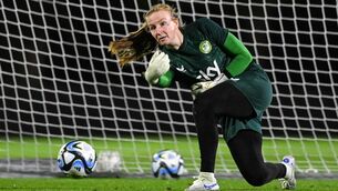 <p>COURTING ACTION: Goalkeeper Courtney Brosnan during a Republic of Ireland training session at Meakin Park in Brisbane, Australia, ahead of the start of the FIFA Women's World Cup 2023. Pic: Stephen McCarthy/Sportsfile</p>